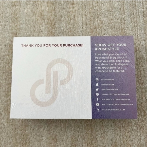 Offical Poshmark: Thank You Cards | BRAND NEW!! - Picture 9 of 12